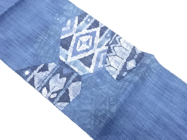 未使用品】紬 未使用品 紬 黒 葡萄唐草 身丈169.5cm 裄丈